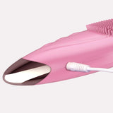 Farsaw 2-in-1 Silicone Facial Cleansing Brush with Heated Eye Massager – Open Box — view 4 of 8