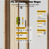 Sebupar Door Hinge Jig Mortiser Router Template Kit – Fits 3" to 5" Hinges – Open Box — view 3 of 8