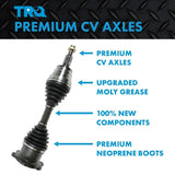 TRQ front passenger side CV axle assembly CSA32583 for 2017-2021 Honda Civic 1.5L manual transmission - view 3