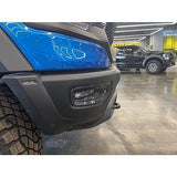 RQING carbon fiber pattern ABS front fog light cover trims for 2023 2024 2025 Ram 1500, set of 2 pieces - view 8