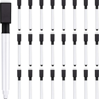 Set of 24 RYHBETH magnetic fine point dry erase markers in assorted colors displayed on a whiteboard