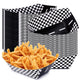 AIOMOB Racing Car Checkered Paper Food Trays – 50-Pack Party Boats