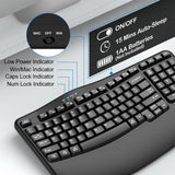 EDJO Wireless Ergonomic Wave Keyboard with Wrist Rest – Open Box — view 7 of 8