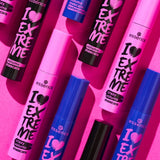 Two tubes of essence I Love Extreme Volume Waterproof Mascara in black packaging, vegan and paraben-free formula - view 8