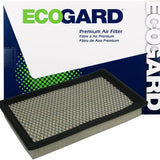 Ecogard XA5322 replacement engine air filter for Ford F-150 5.4L, 13.14x9.17x2.4 inches, white filter media