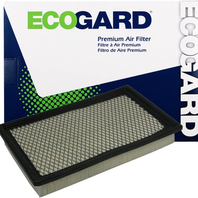 Ecogard XA5322 replacement engine air filter for Ford F-150 5.4L, 13.14x9.17x2.4 inches, white filter media