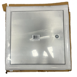 16x16 inch square aluminum access door with screwdriver latch for wall or ceiling HVAC panel installation, silver finish