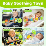 Topsochir Musical Caterpillar Sensory Toy – Crinkle Rattle Plush for Newborns — view 5 of 7