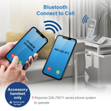 AT&T DAL75011 white cordless accessory handset with charger and batteries, DECT 6.0 cordless phone expansion unit - view 6
