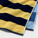Room Essentials Oversized 36x72 Nautical Striped Beach Towel – 100% Cotton — view 4 of 5