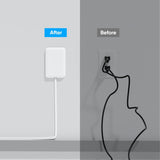 olcorife Flat Plug Power Strip – 6 Outlets 3 USB 5FT Cord White – Open Box — view 8 of 8