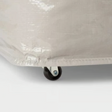 Brightroom Foldable Rolling Storage Bag with Wheels – 24x20x16 Gray — view 3 of 3
