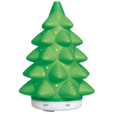 Green Christmas tree shaped ultrasonic essential oil diffuser with glowing LED lights, 6x9 inches, by Pure Essential Oil Works - view 5