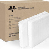 Two white Vornado MD1-0034 rectangular wick filters 9.5x7.25x1 inch for evaporative humidifier replacement