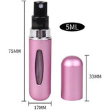 5-Pack Refillable Travel Perfume Atomizer Bottles 5ml Pocket Size — view 2 of 2
