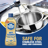 Two 13oz bottles of Bar Keepers Friend Soft Cleanser Liquid rust and stain remover in original packaging - view 3