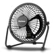 Holmes 4-Inch Mini High Velocity Desk Fan – Black Metal, Open Box