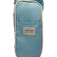 Great Day Light Blue Multi-Compartment Zipper Pencil Case Pouch with Handle