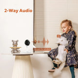 Owltron 2K indoor WiFi security camera with infrared night vision and two-way audio for baby and pet monitoring - view 3