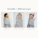 HALO SleepSack Swaddle Floral Stripe Newborn 6-12 lbs Cotton 1.5 TOG — view 4 of 8