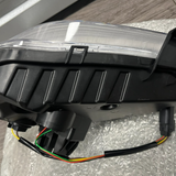 JZPARTFIT LED fog light DRL set for 2019-2022 Chevy Spark, black housing, driver and passenger sides shown - view 8