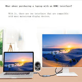 CORN silver HDMI male to DisplayPort female adapter cable DZ-X-131 with gold-plated connectors, 6.5 inches - view 7