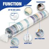 Meersburg 5x7 Ft Waterproof Rug Storage Bag – 4 Mil Heavy-Duty PE — view 3 of 8