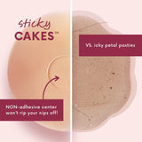 CAKES Body Adhesive-Free Silicone Nipple Covers – Honey, Large 5" — view 4 of 8