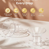 Nuliie silicone breast pump flange inserts 10-piece sizing kit in five sizes 13 to 21mm for 24mm shields - view 4