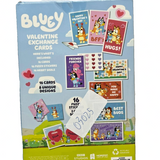 Bluey Valentine's Day Cards Set – 16 Cards, Fuzzy Stickers & 48 Heart Seals — view 2 of 2