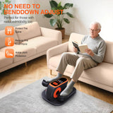 DUREXO EB-032 orange under desk elliptical pedal exerciser with LCD display and wireless remote control - view 4