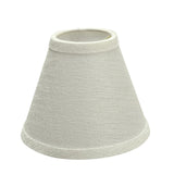 Set of 5 Aspen Creative pearl linen empire clip-on lamp shades for chandeliers and wall sconces, model 32119-5 - view 4