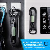 NIUTA black digital instant read meat thermometer with foldable stainless steel probe and backlit LCD display - view 2