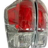 JX Racing left and right tail light assembly pair for 2016-2023 Toyota Tacoma with red lens and black ABS housing - view 3