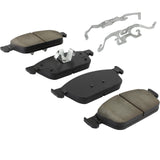 Quality-Built 1001-1771C front ceramic brake pad set with stainless steel hardware for Ford Focus and Lincoln MKC - view 5