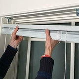 Classic Touch white cordless 1-inch mini blind 21 wide by 64 long with wand control for outside mount window - view 2