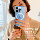 Slim blue Kakalux iPhone 13 Pro Max MagSafe case with military-grade drop protection and raised camera bump edge - view 4