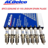 Set of 8 ACDelco 41-110 iridium spark plugs GM 12621258 for PCM ZR6 Indmar LY6 6.0L marine engines - view 3