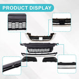 JZPARTFIT 2013-2015 Honda Accord Sedan Front Grille Set - Upper, Lower & Fog Covers — view 4 of 8