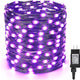 Brizled 200 LED Purple Halloween String Lights 72ft 8 Modes Waterproof