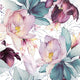 MuralPeel Peel and Stick Wallpaper – Purple Pink Anemone Floral, 29 Sqft – Open Box