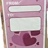 28 multicolor stretchy squishy stress balls with Valentine's Day cards in individual baggies for kids party favors - view 3