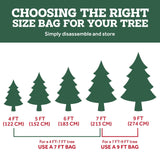 ZOBER red 600D Oxford fabric Christmas tree storage bag 59x20x20 inches with dual zippers and reinforced handles - view 8