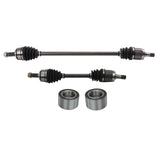 TRQ 4-piece front CV axle assemblies and wheel bearings kit for 2013-2015 Honda Civic and Acura ILX, part PSA84701