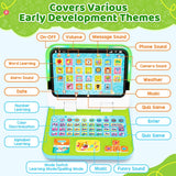Green GMAOPHY 2-in-1 kids learning laptop tablet toy with keyboard and detachable screen for toddlers ages 1 to 3 - view 6