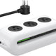 FansDreams 65W USB-C Power Strip – 6-Port Surge Protector with 5ft Flat Cord