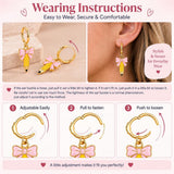 Novearring Pencil Hoop Earrings Gold-Tone Teacher Gift Jewelry — view 3 of 7