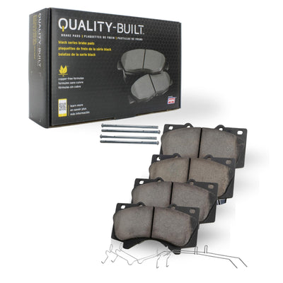Quality-Built 1003-1061M front semi-metallic brake pads with stainless steel hardware for 2006-2016 BMW models
