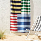 Room Essentials Oversized 36x72 Nautical Striped Beach Towel – 100% Cotton — view 2 of 5