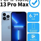 Slim blue Kakalux iPhone 13 Pro Max MagSafe case with military-grade drop protection and raised camera bump edge - view 2